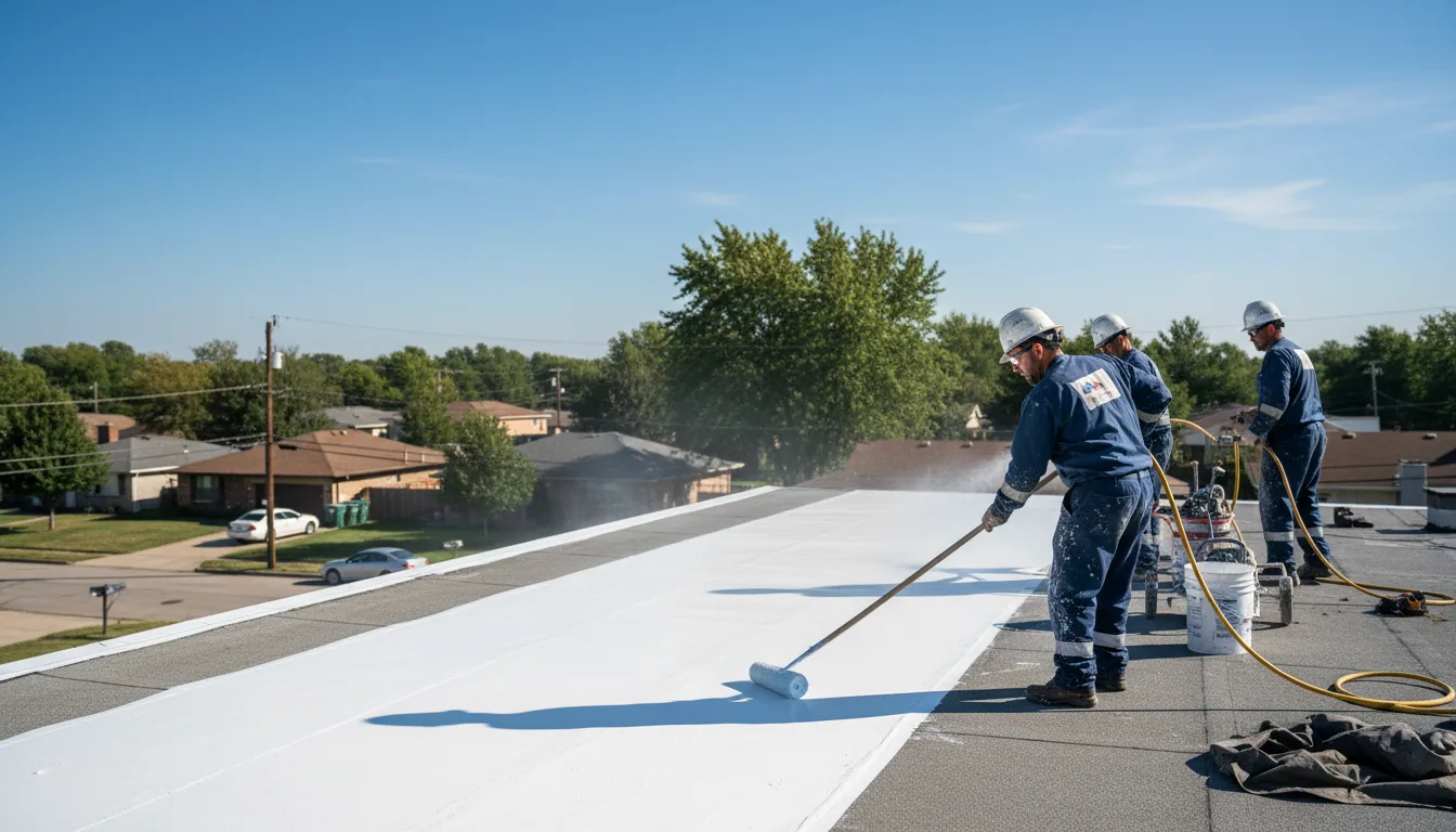 Commercial roof coating in Quaker City, OH near me